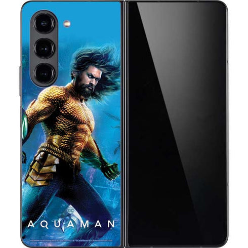 DC Comics Aquaman Movie Arthur Curry Poster Galaxy Z Fold5 5G Skin
